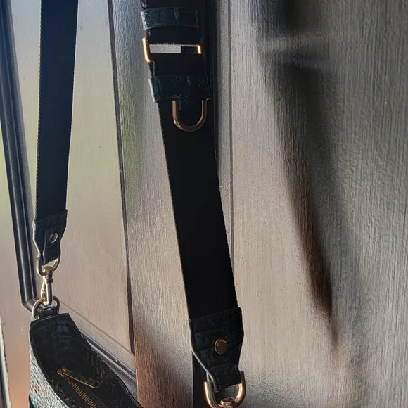 Brahmin Leia Blue Patina Melbourne Crossbody Bag - Picture 4 of 16